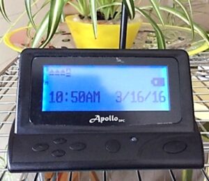 DEsktop pager used with wireless call bell systems