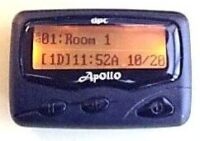 Apollo Pocket pager used with wireless nurse call systems
