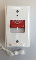 Pull cord used with wireless call bell systems